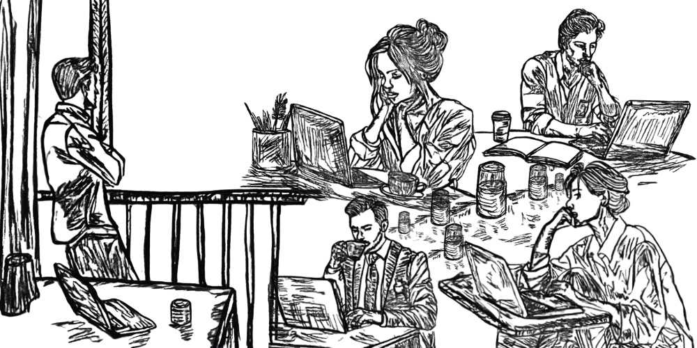 Hand-drawn reflection illustration – Mibosma