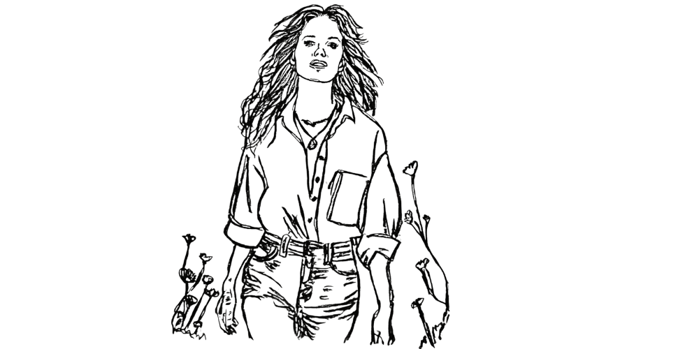 Person walking in light with emotional confidence