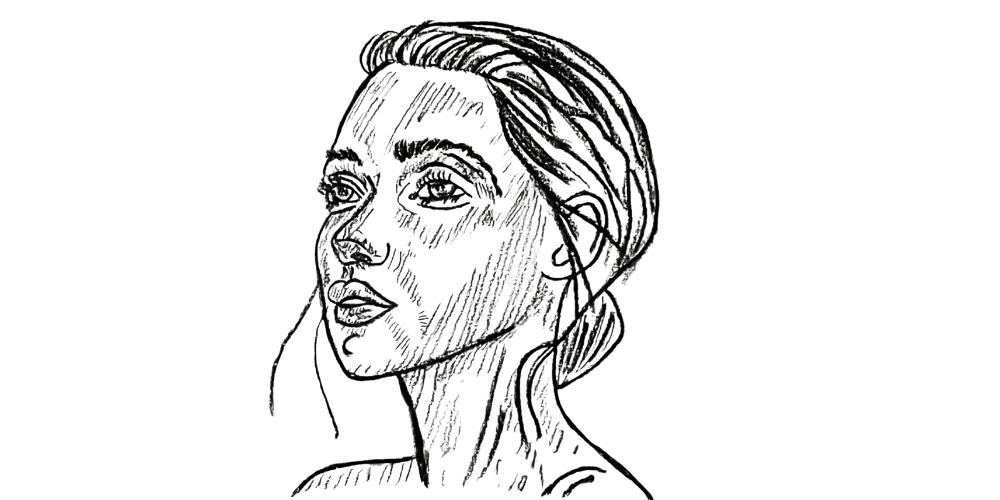 Line-drawing of a calm, contemplative woman with her eyes slightly closed, symbolizing the challenge and peace of letting go – from the article How I Mistook Control for Safety