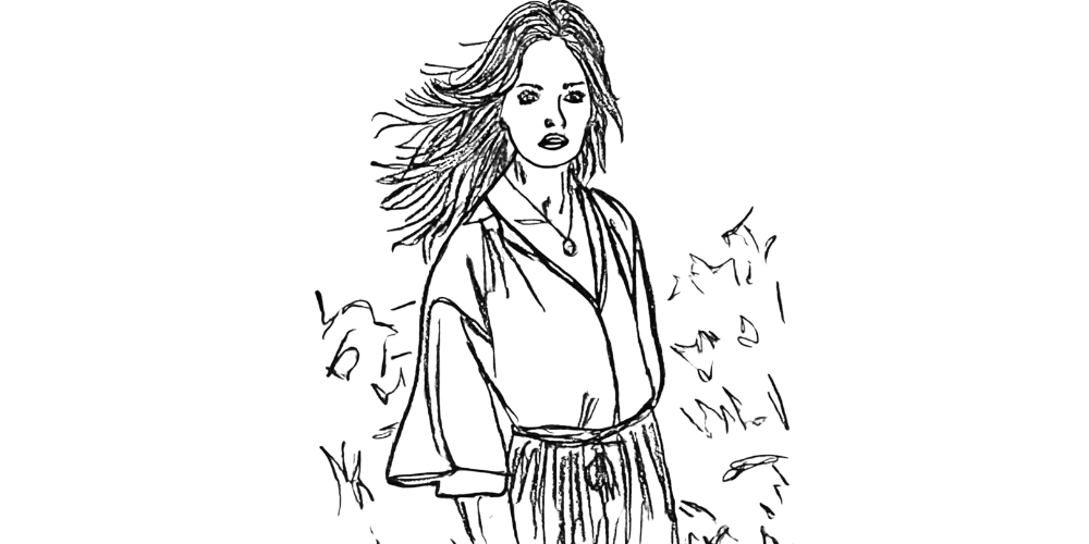 Woman walking forward with confidence