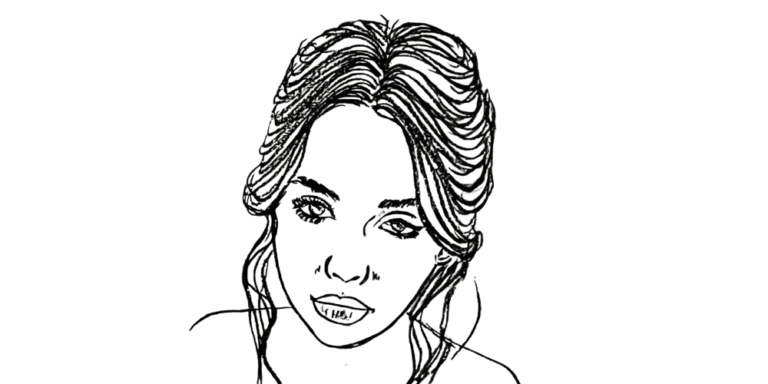 Woman with calm expression — symbol of inner decision to choose herself