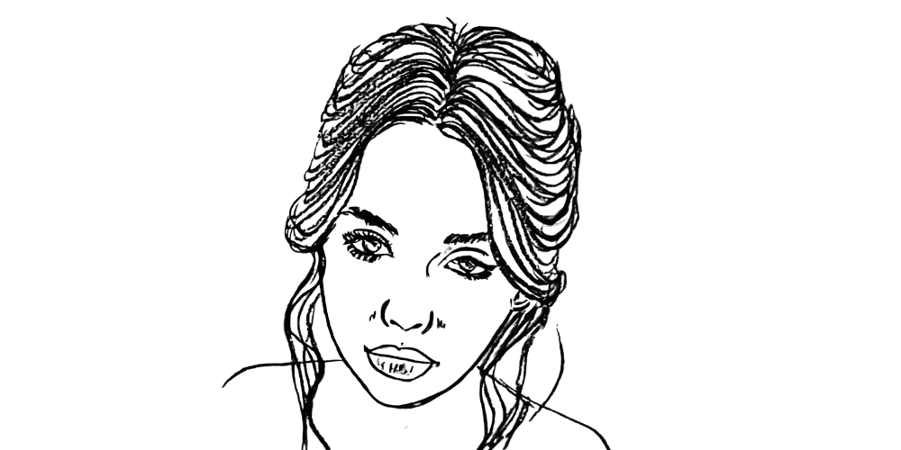 Woman with calm expression — symbol of inner decision to choose herself