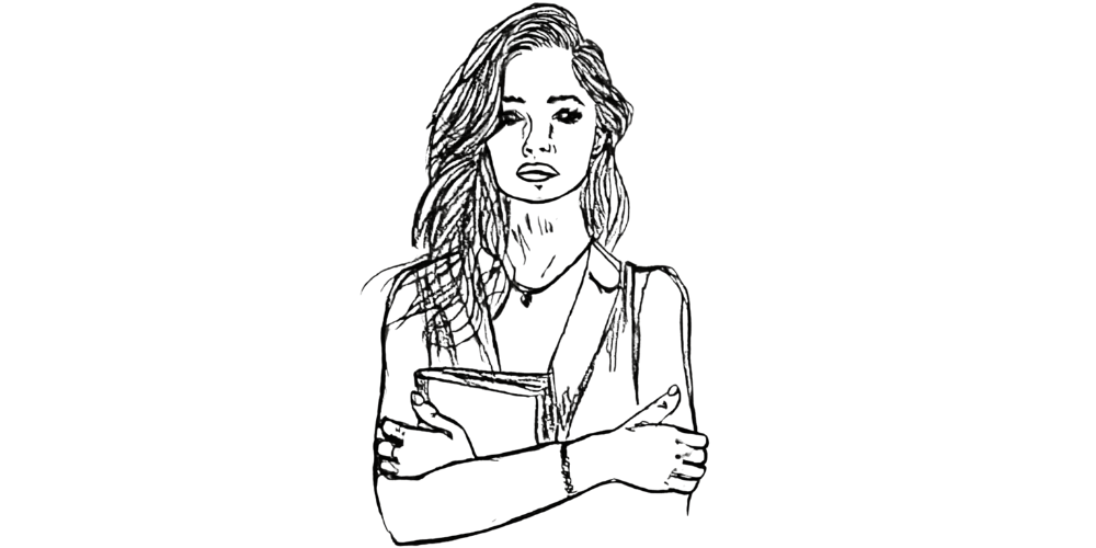 Young woman holding her journal, feeling safe in her inner sanctuary