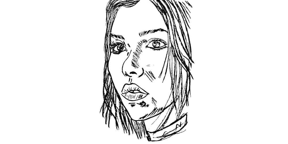 Person staring blankly while overthinking