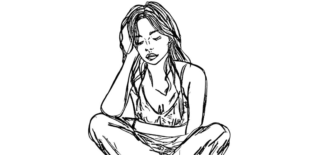 Inner critic whispering in ear