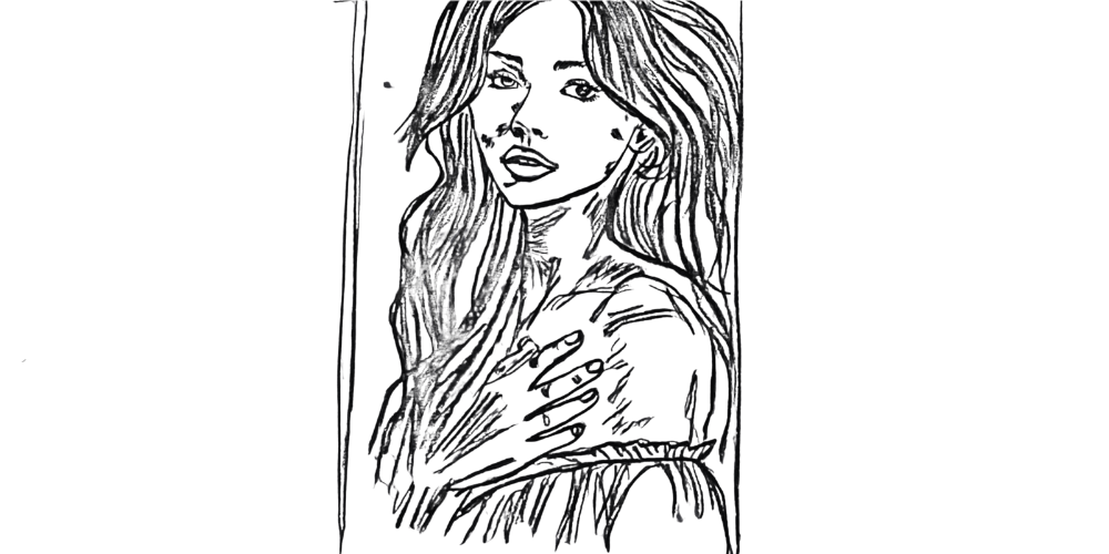 Person sharing feelings in a calm setting