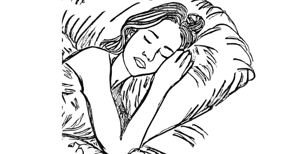 Peaceful woman resting without guilt — you don’t need to be productive to deserve rest.