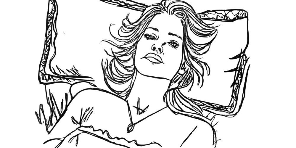 Person lying peacefully on a bed, reconnecting through rest — you don’t need to be productive to deserve rest.