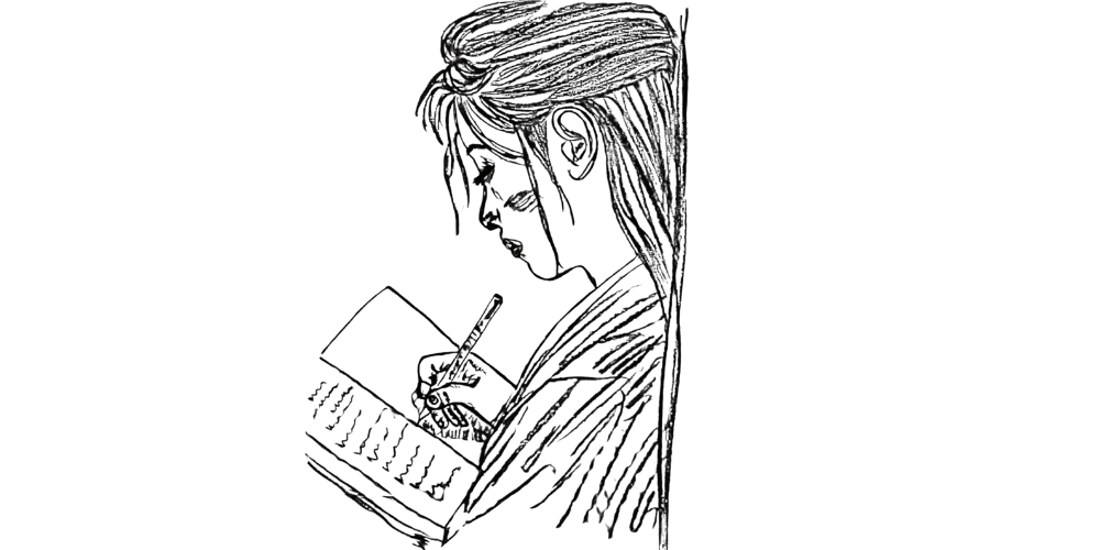 Person journaling after a conversation