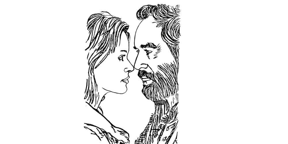 Warm quiet connection between two people