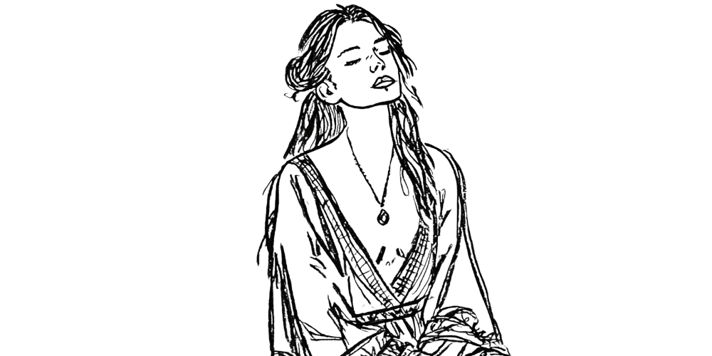 Person walking out of fog into clarity