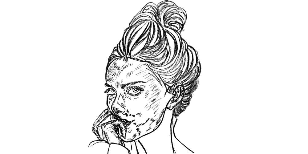 A young woman looking anxious and withdrawn, symbolizing internalized guilt and early emotional conditioning.