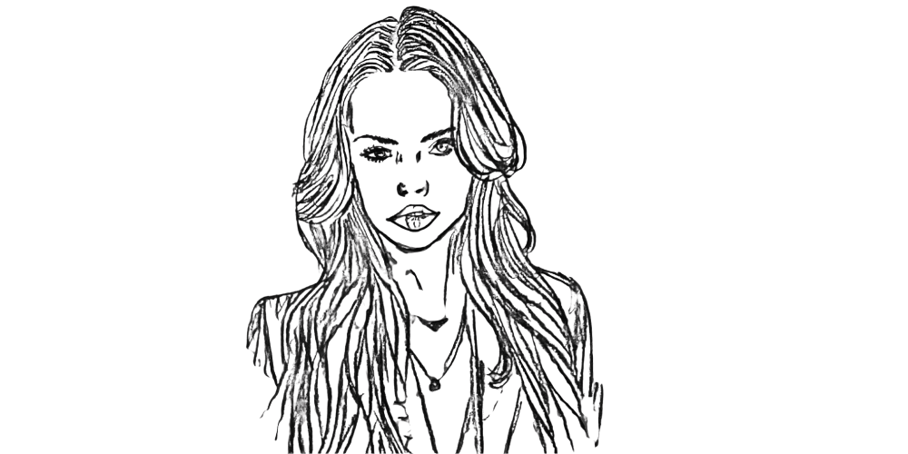 Long-haired woman resting – self-nurturing as adult I needed