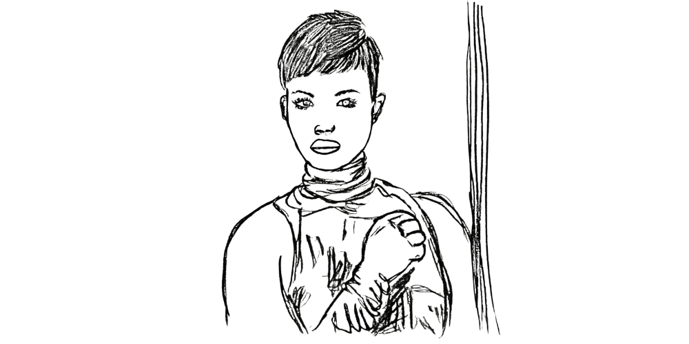 what I no longer apologize for – woman with hand on heart in reflection