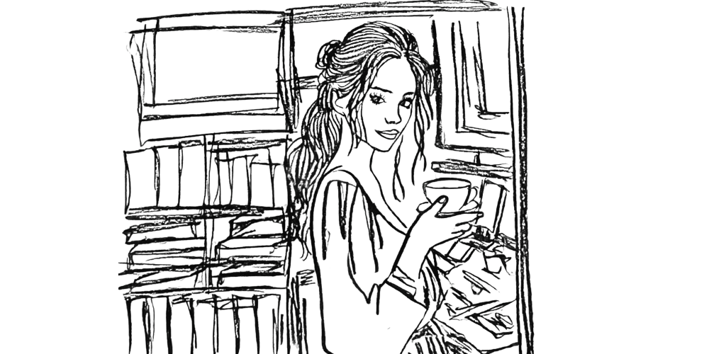 Woman holding a cup during a mindful ritual