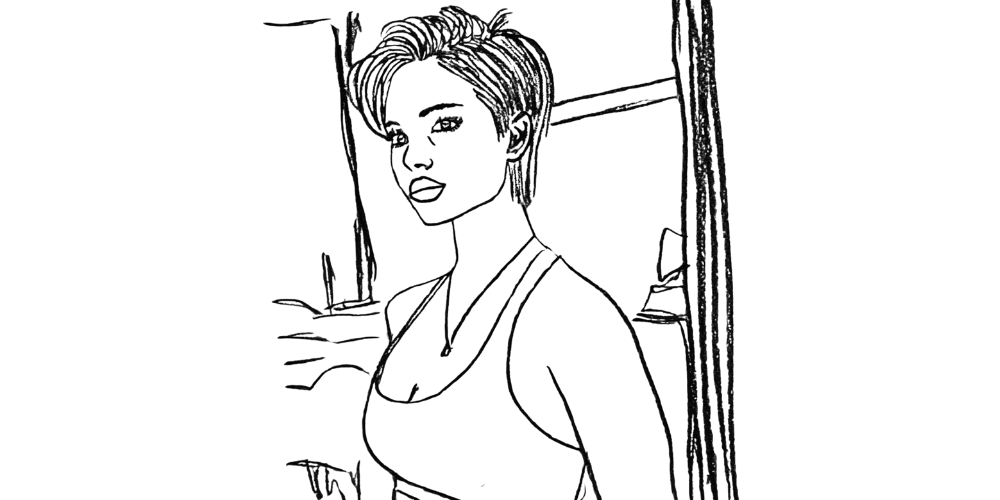 Woman in reflection, letting go of outside approval