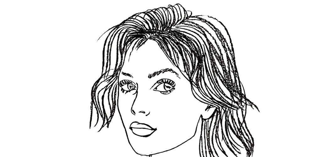 Small proofs of belief – line art portrait