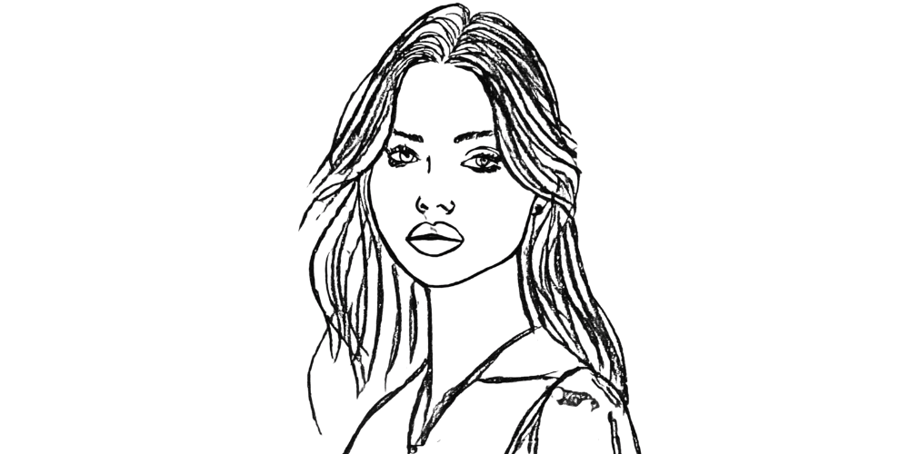 Confident woman embodying self-respect