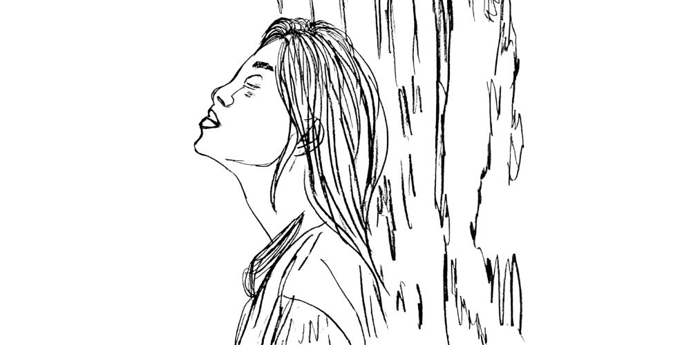 Line art drawing — daily gentle practices for softness