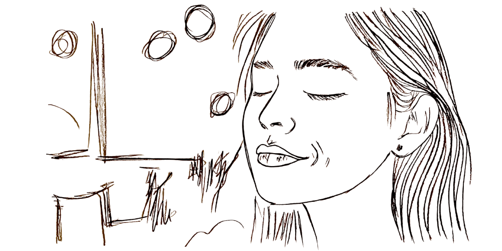 Journal drawing — reflecting on noise and boundaries