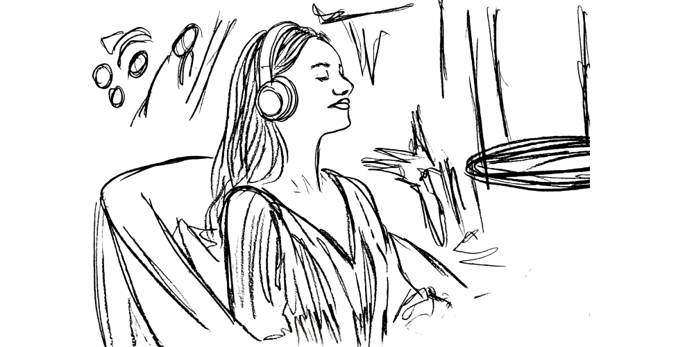 Line art — grounding rituals for presence after a chaotic day