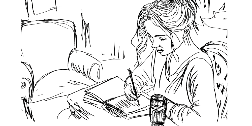 Being honest doesn’t mean being unfiltered — woman journaling mindfully