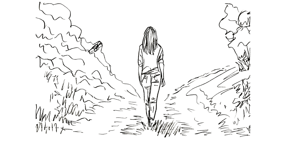 I still belong here — standing between two paths, choosing change with calm presence.