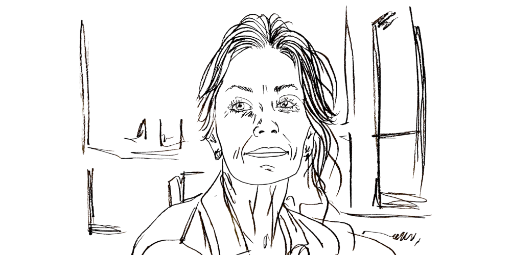 Line art portrait near a window — how I reconnect with my true priorities through quiet simplicity (Mibosma).