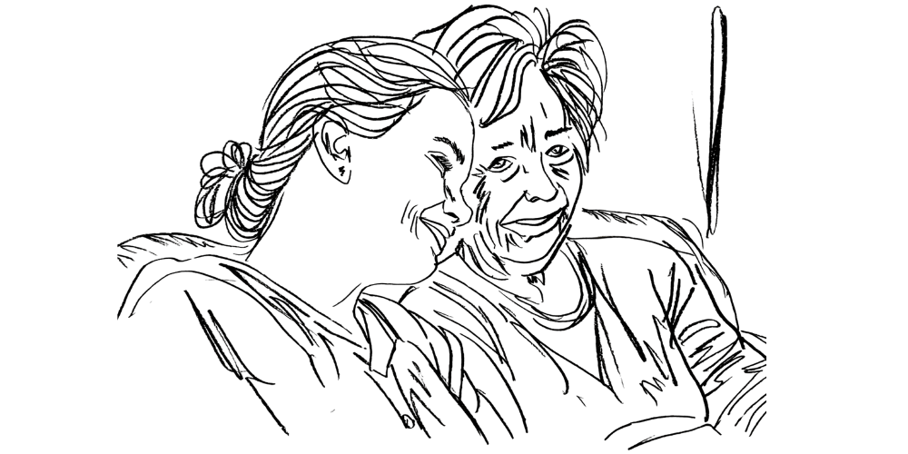 Choosing what deserves to stay — woman surrounded by calm and light (Mibosma).