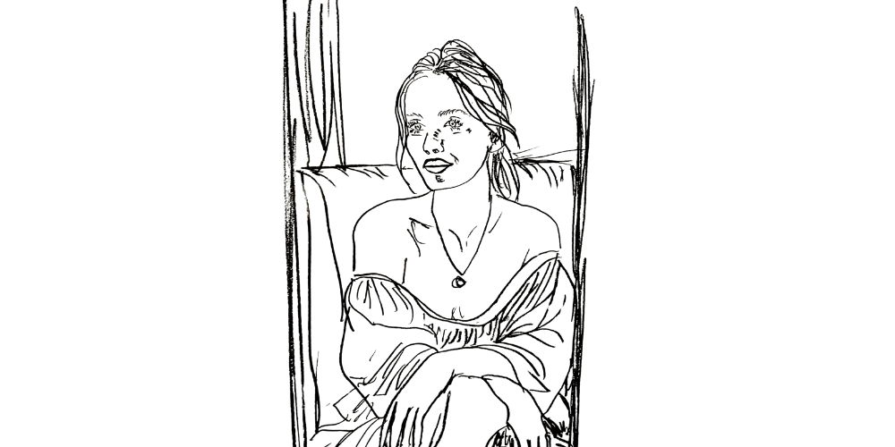 Learning to rest — woman sitting quietly with tea and gentle light (Mibosma).