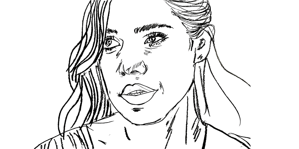 Redefining productivity — mindful woman journaling with calm focus (Mibosma).