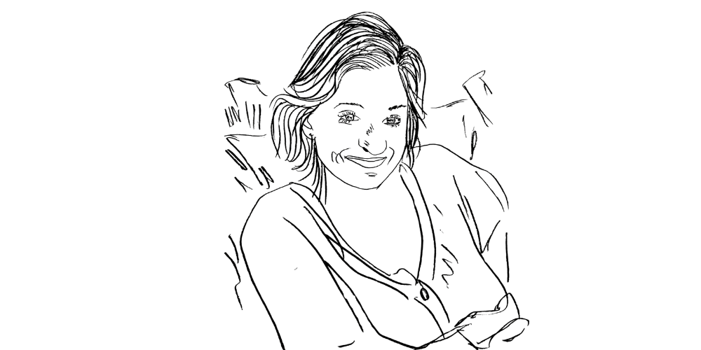 Following the body’s tempo — mindful woman breathing deeply and feeling grounded (Mibosma).