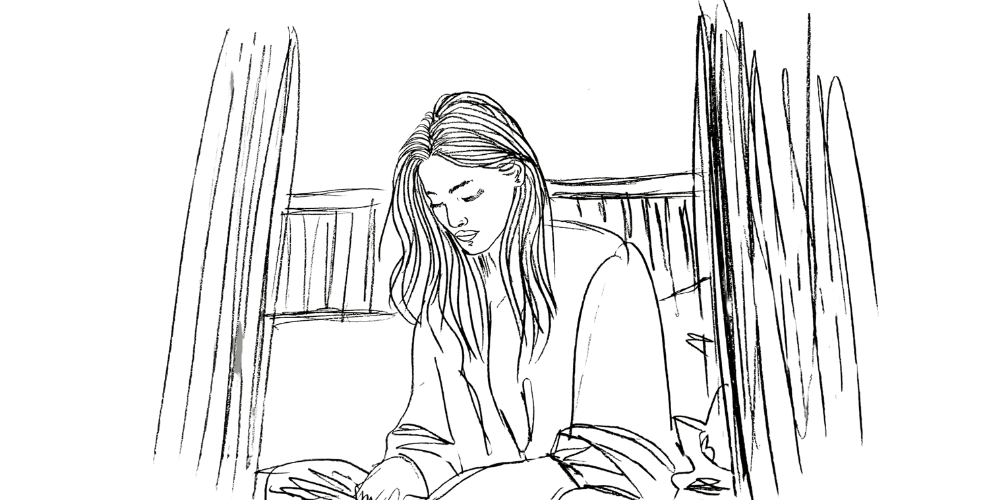 Simple morning rituals — woman lighting a candle before journaling mindfully (Mibosma).