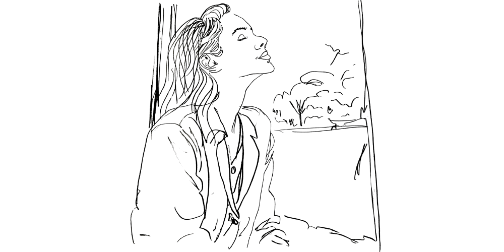 Romanticizing everyday moments — soft morning coffee and sunlight on a quiet desk (Mibosma).