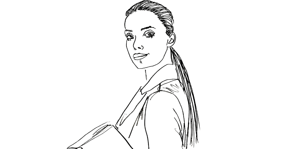 Honoring gentle strength — woman holding a small candle in dim light (Mibosma).