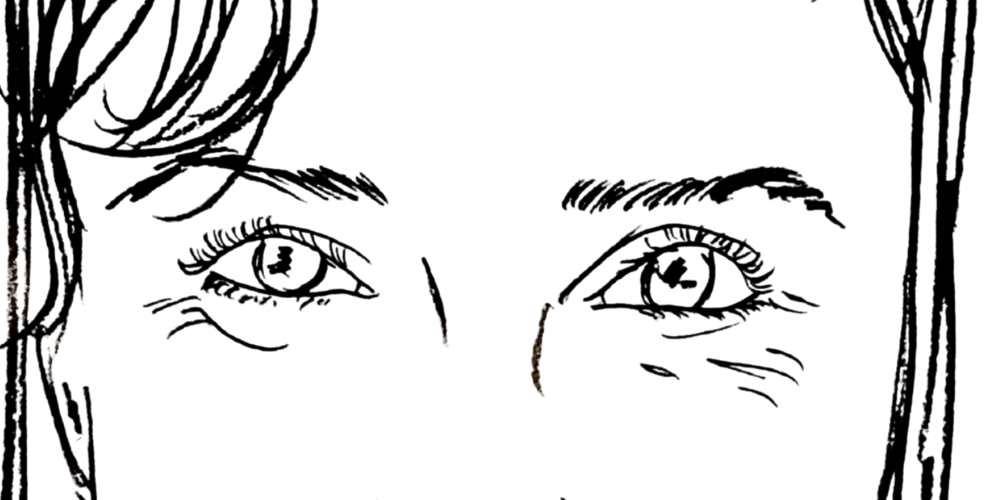 Letting feelings flow — woman standing near the sea, open posture, surrender and calm (Mibosma).