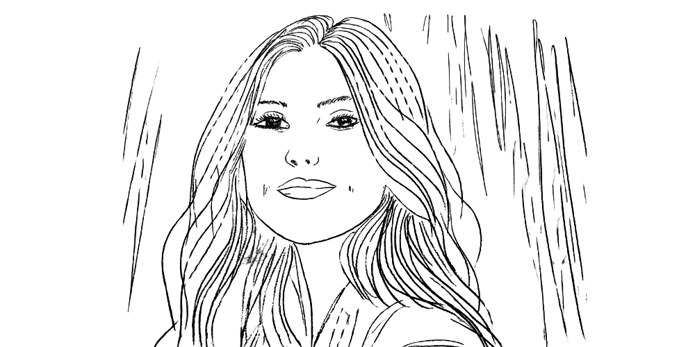 Finding peace in paradoxes — woman looking at her reflection, soft acceptance and light (Mibosma).