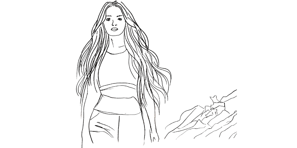 Practices to walk with uncertainty — woman in motion, hair flowing, trusting the living process (Mibosma).