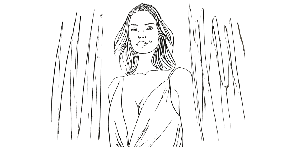 Woman breathing calmly by the window — embracing mindful awareness (Mibosma illustration)