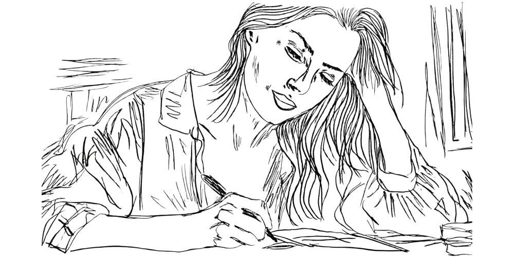 Hand-drawn illustration representing inner peace that remains steady despite changing circumstances – Mibosma