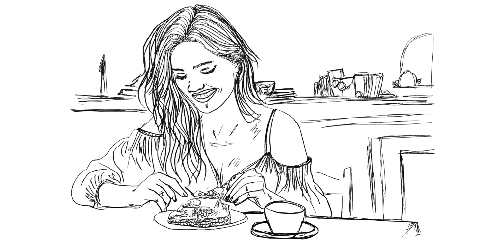 Hand-drawn illustration representing emotional safety through consistency and gentle daily rhythm – Mibosma