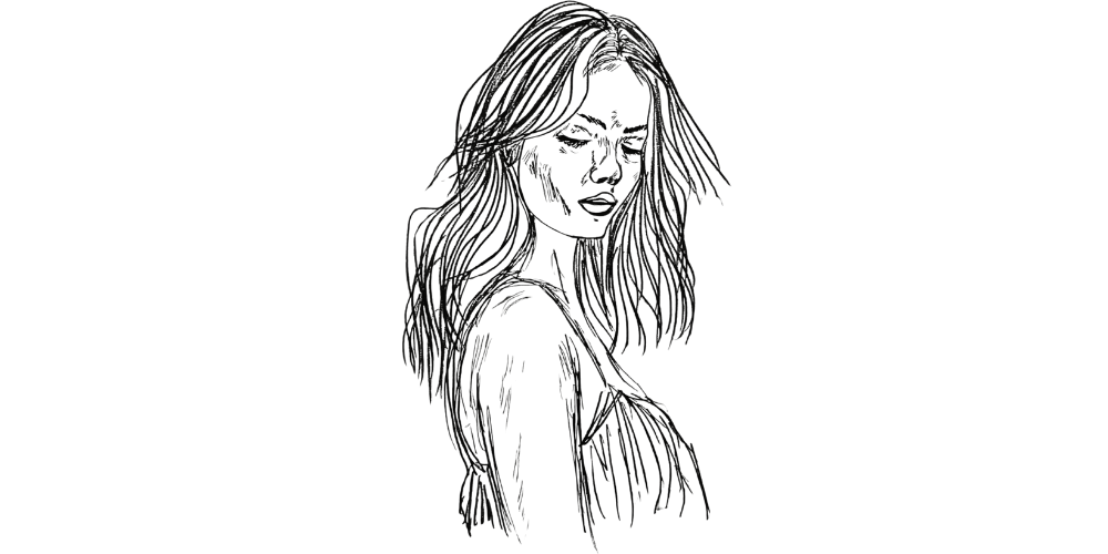 Simple hand-drawn scene of everyday life — gentle moments still matter – Mibosma illustration