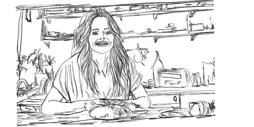 Hand-drawn illustration for the article When Stability Feels Like Love — calm presence and emotional safety