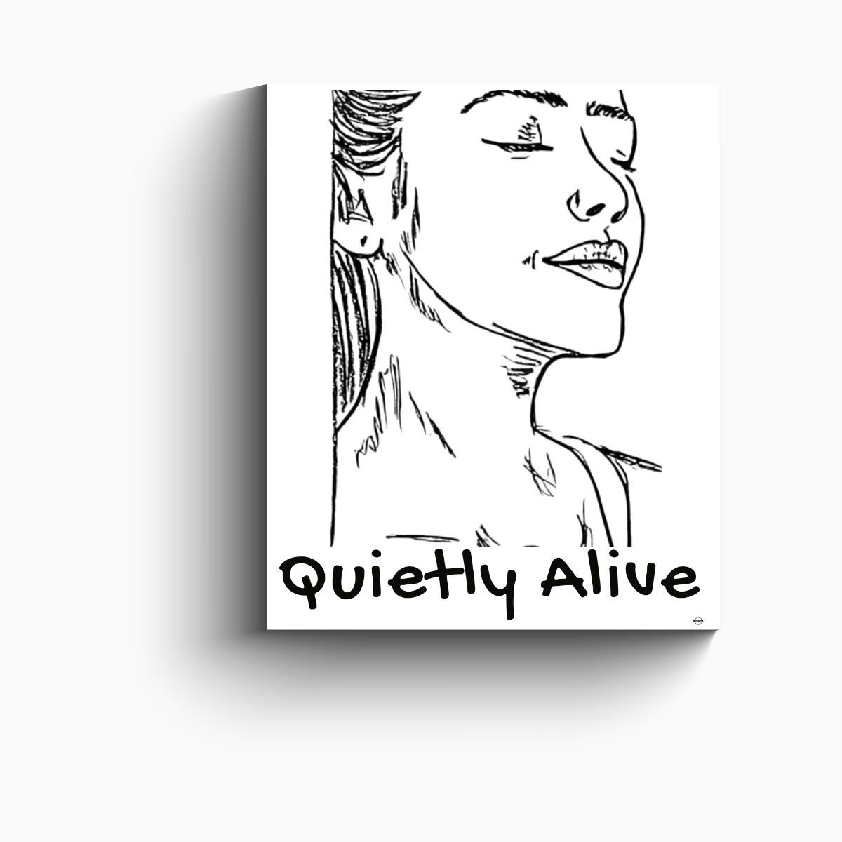 Minimalist wall art print — Quietly Alive (Mibosma, calm home decor)