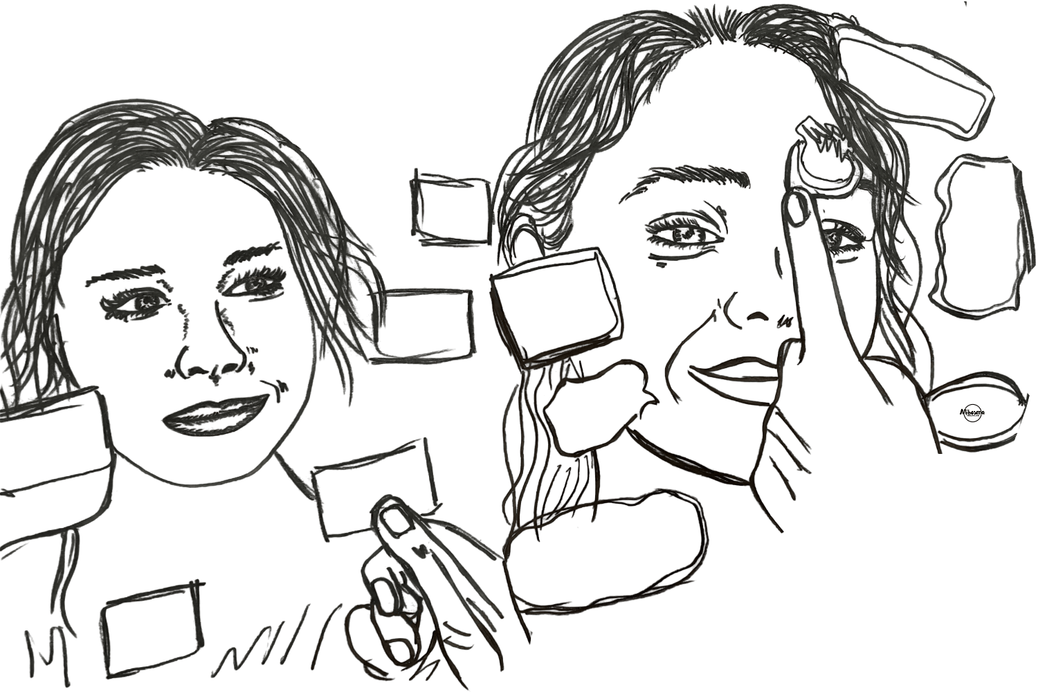 woman reflecting peacefully through changing seasons of life symbolizing personal growth and self-acceptance