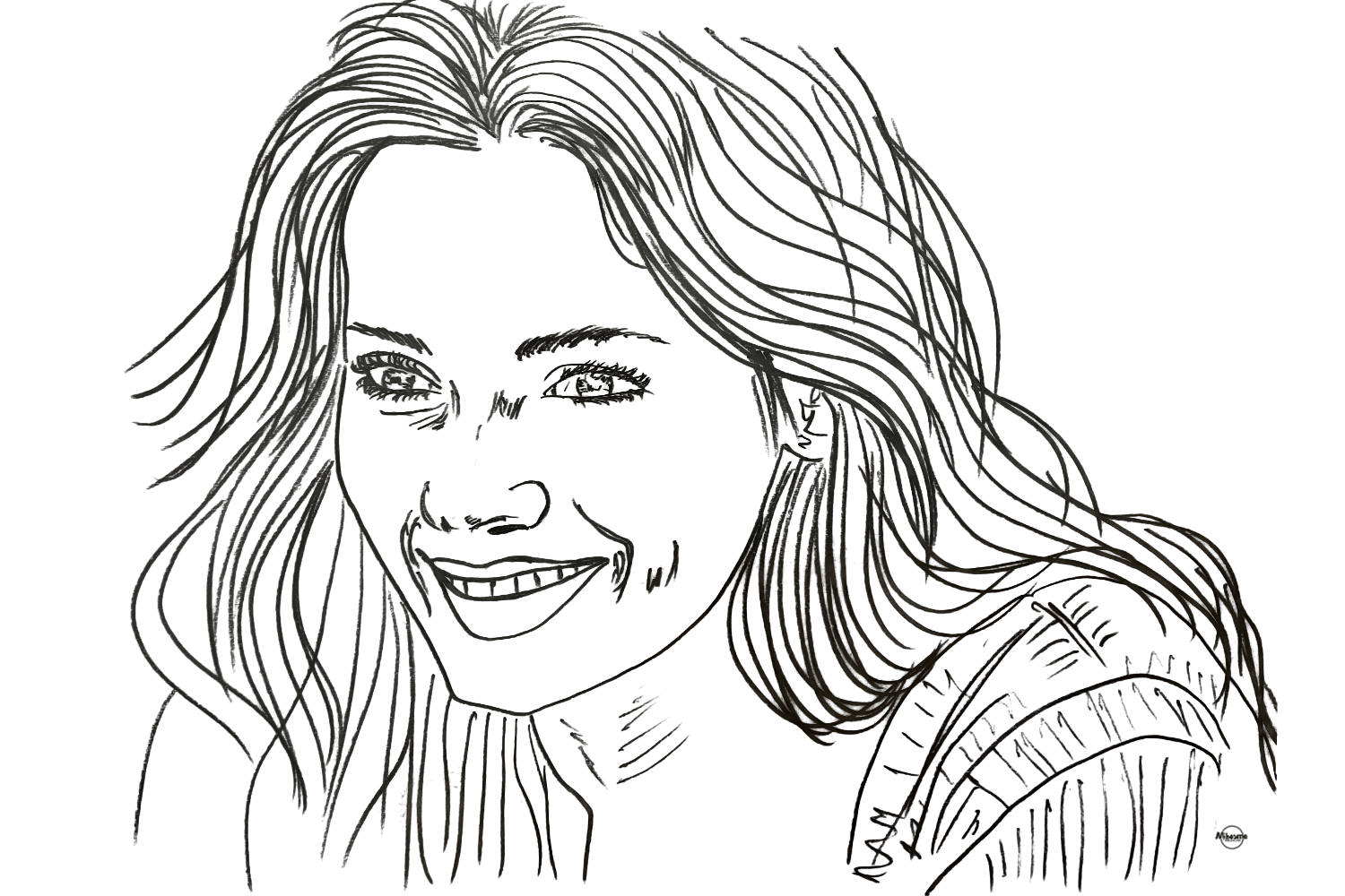 black and white illustration of a woman standing upright in soft light, symbolizing emotional autonomy and self-permission