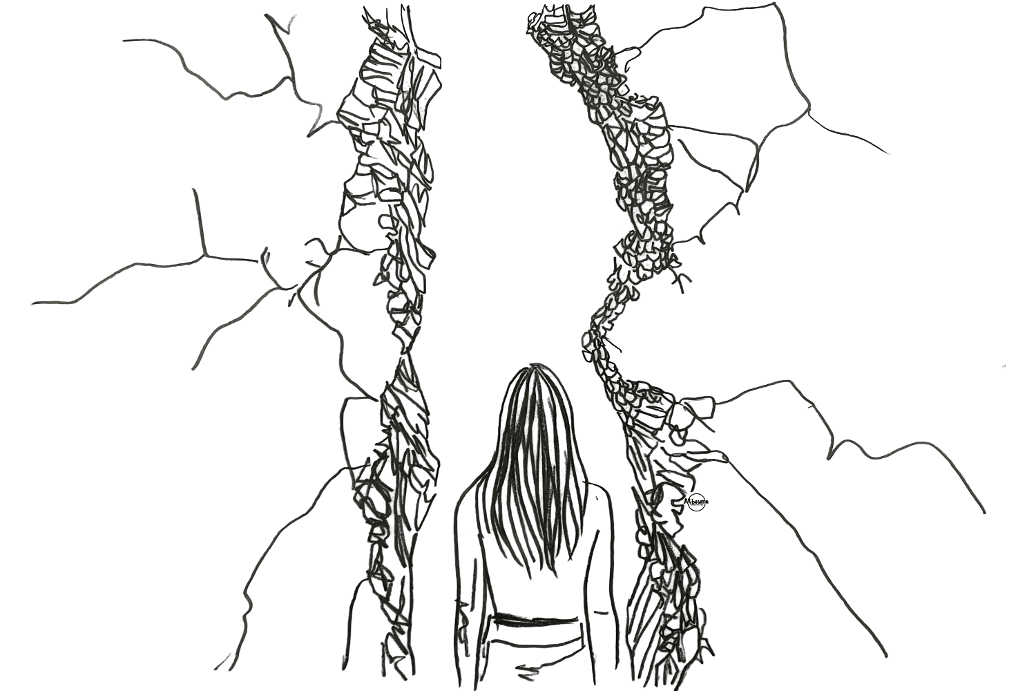 woman sitting quietly reflecting, symbolizing inner growth and emotional development without visible action