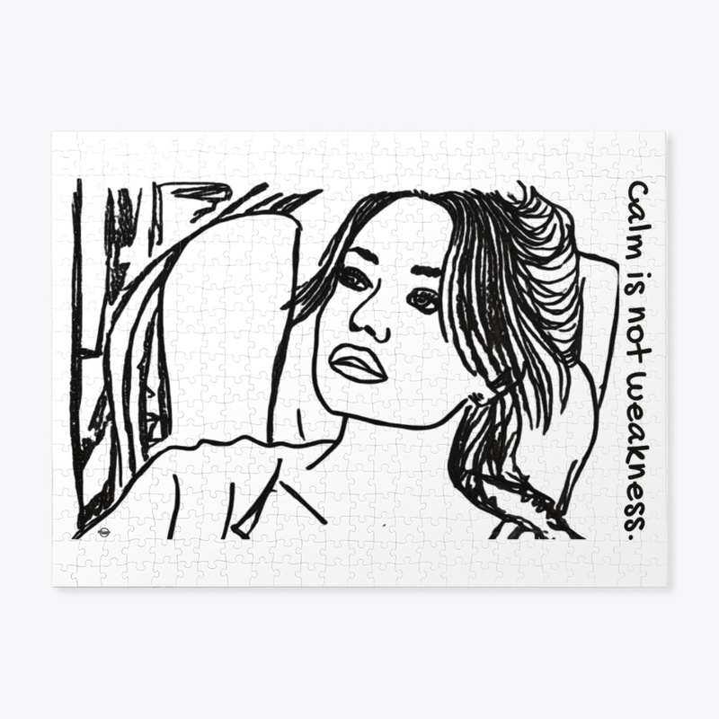 Mindful jigsaw puzzle — Calm Is Not Weakness by Mibosma (quiet strength, self-love)