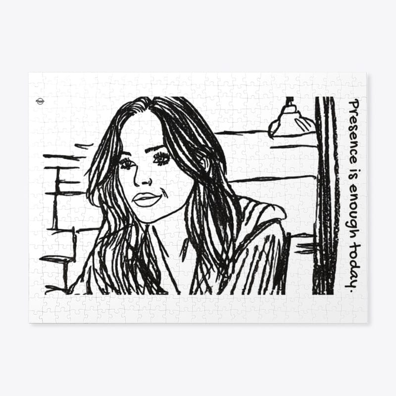 Mindful jigsaw puzzle — Presence Is Nought by Mibosma (quiet strength, self-connection)