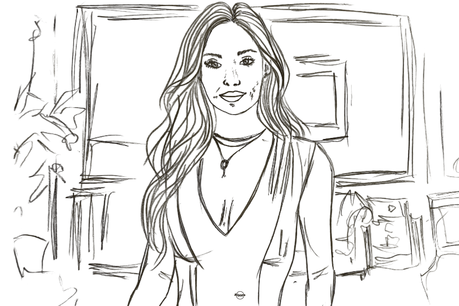 woman appearing calm on the outside while feeling emotional heaviness inside, representing hidden mental weight